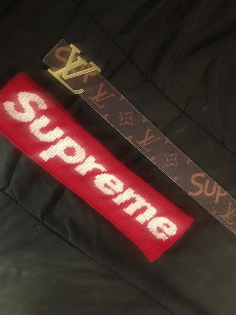 louis vuitton headband supreme|Louis Vuitton head band.